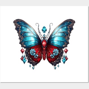 Magic Crystals butterfly Posters and Art